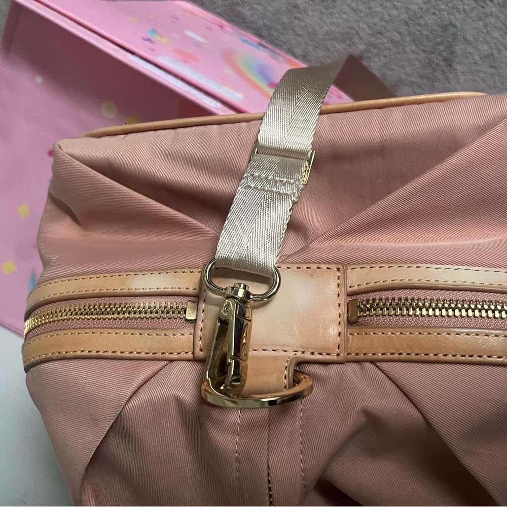 Caraa studio bag small in Vaqueta and blush Italian nylon - Picture 4 of 10